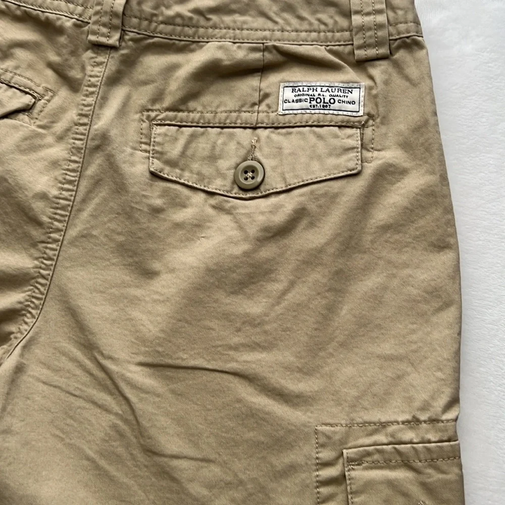 Polo Ralph Lauren Boys Khaki Cargo Shorts Size 14 - Picture 4 of 5